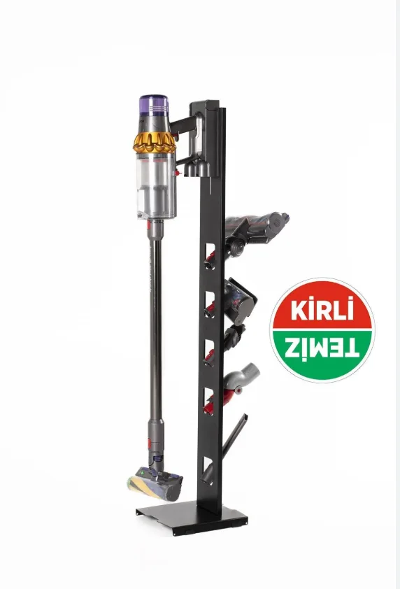 Dyson V16 Piston Animal Uyumlu Dikey Süpürge Standı Siyah Renk Dyson V16 - V15 Modellere Uyumlu